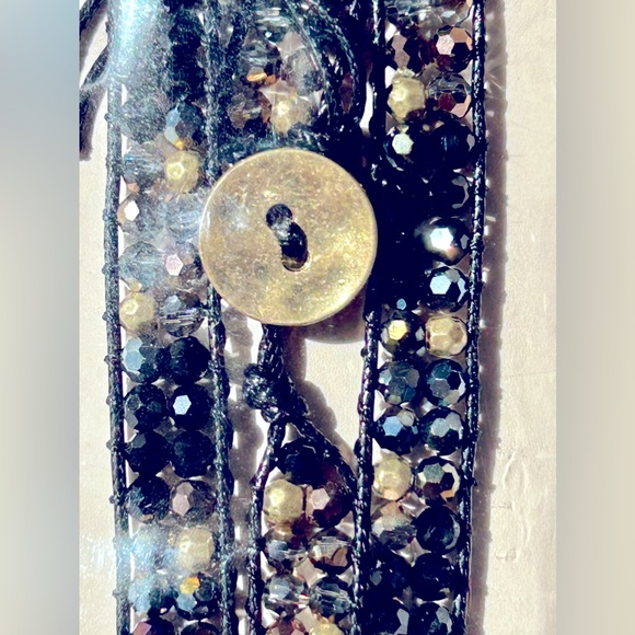 Bridget Woven Glass Bead Smart Watch Band - Picture 6 of 9